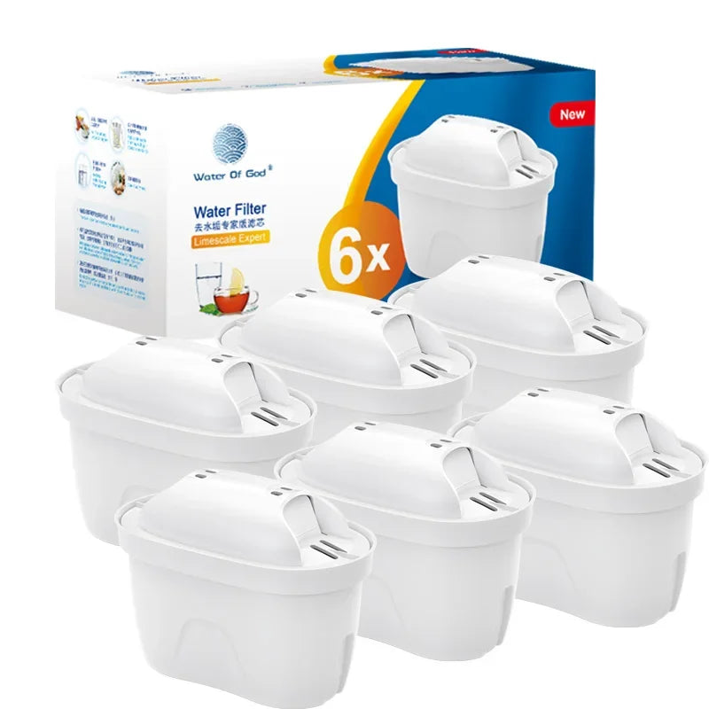 For Brita Maxtra 2PCS/6PCS Water Filters Cartridge Limescale Chlorine Impurities Purify Kettle Activate Carbon Water Filter