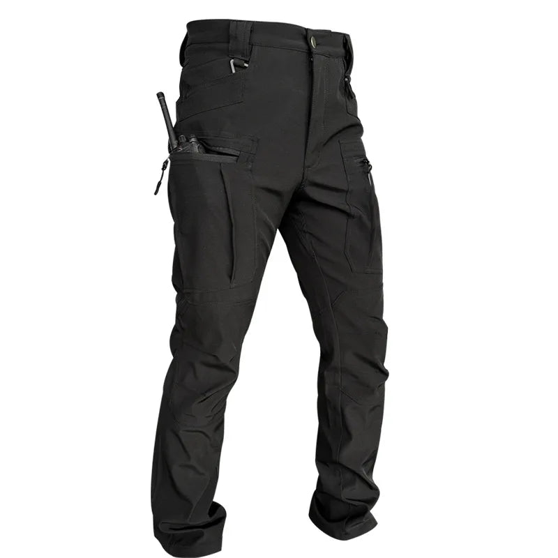 Men's Spring Autumn Tactical Pants Multi Pocket Outdoor Combat Trousers EU Size Waterproof Cargo Travel Sports Military Pants