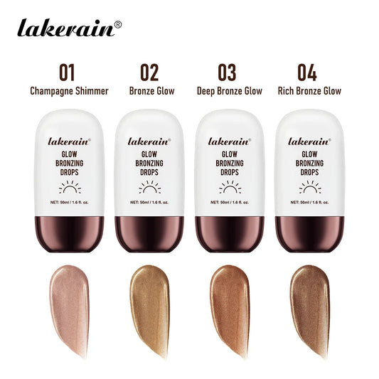 Lakerain Glow Bronzing Drops Face Peptide Serums Liquid Bronzer Cream Hydrating Makeup For An Everyday Radiant Glow Summer Glow