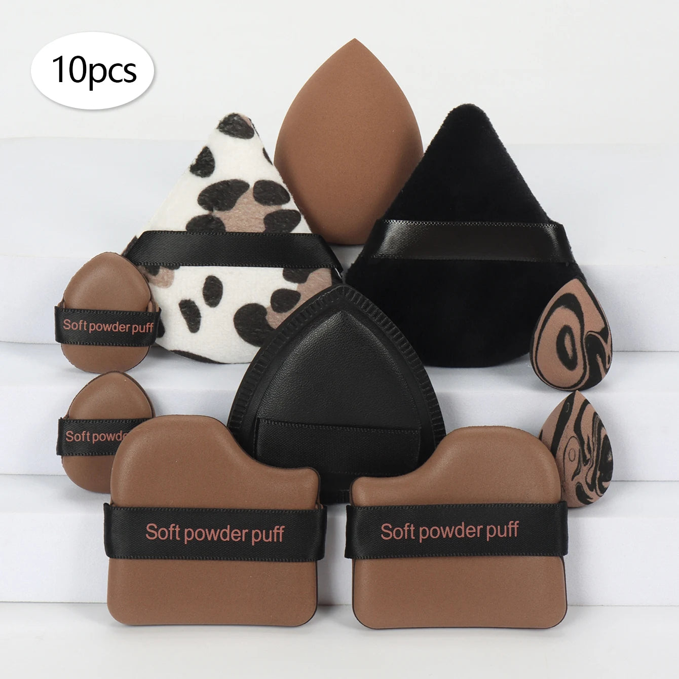 10/20/30/40/50-Piece Set of Multifunctional Makeup Tools, Expands When Exposed to Water, Suitable for All Skin Types