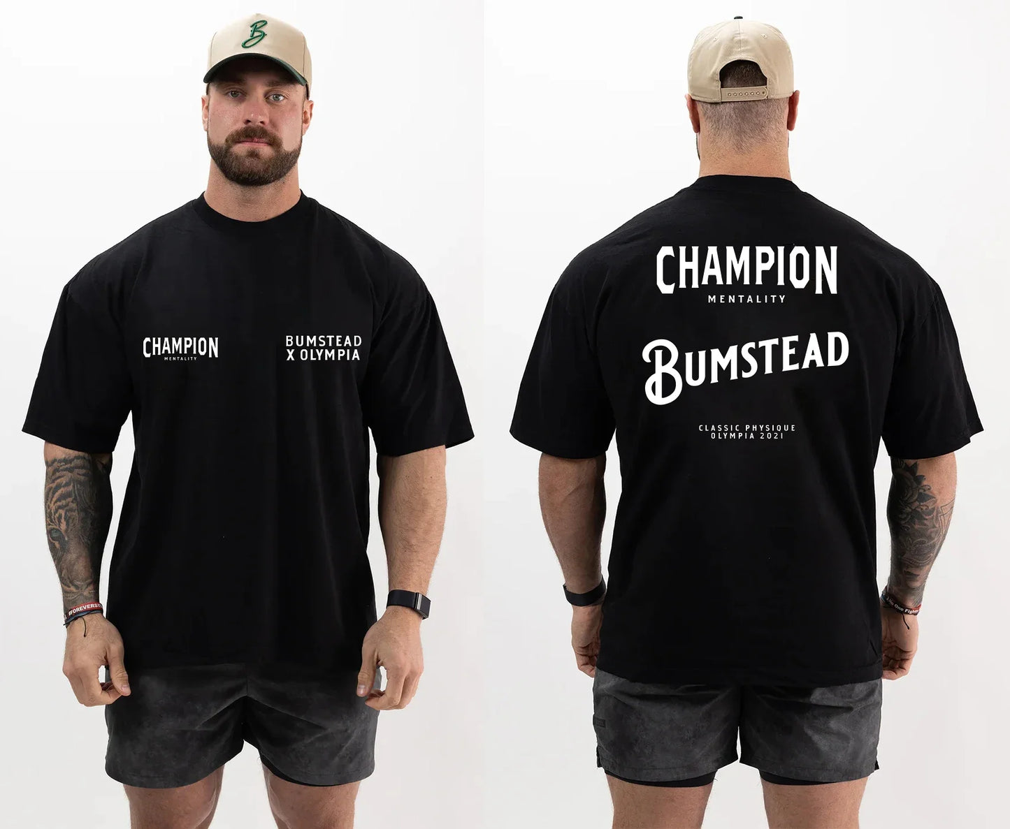2025100% pure cotton T-shirt fitness men's T-shirt clothing summer exercise basketball high-quality Cbum top T-shirt