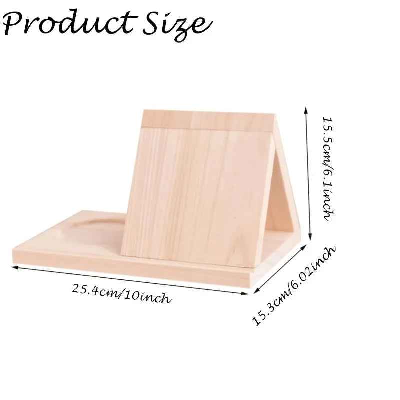 Duty Upgraded Triangular Bookshelf Thickened Wood-Freestanding Low-Profile Short Bookcase Suitable for Office,Desk Organization