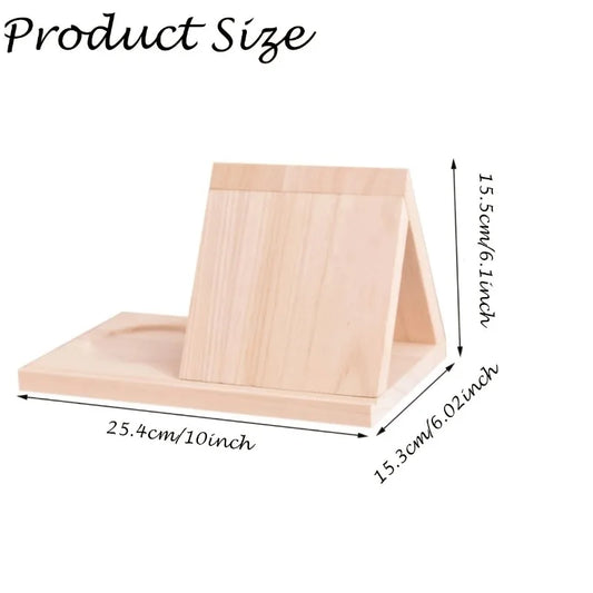 Duty Upgraded Triangular Bookshelf Thickened Wood-Freestanding Low-Profile Short Bookcase Suitable for Office,Desk Organization