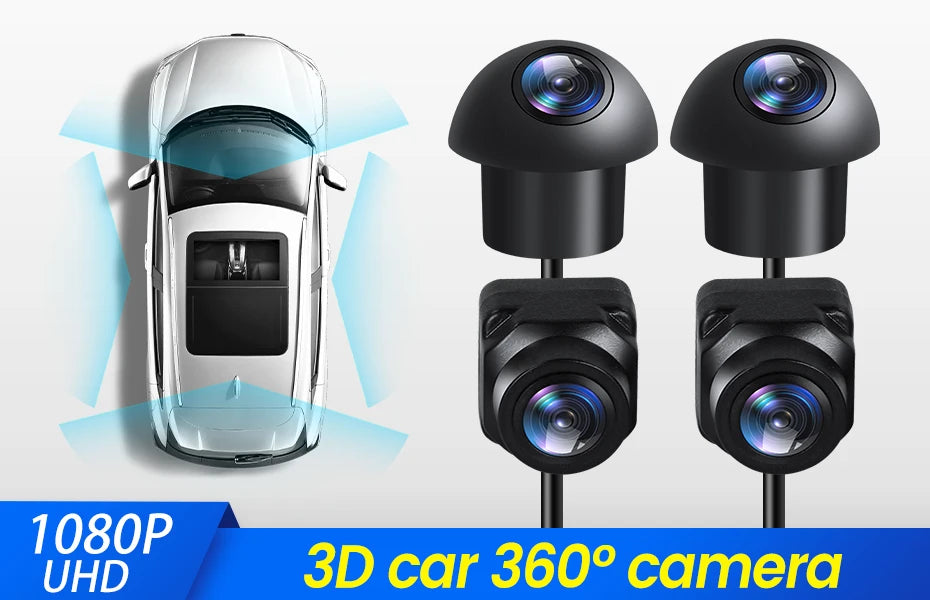 NaviFly Car 360° Camera panoramic view system camera for Android multimedia screen Bird's-eye view camera