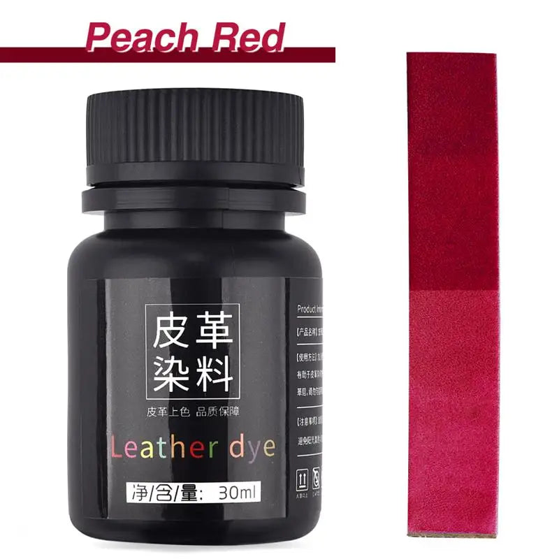 30ml Leather Pigment Dye Coloring Liquid Leather Repair Refurbish For vegetable Leather Dyeing Bag Shoes Skin Care