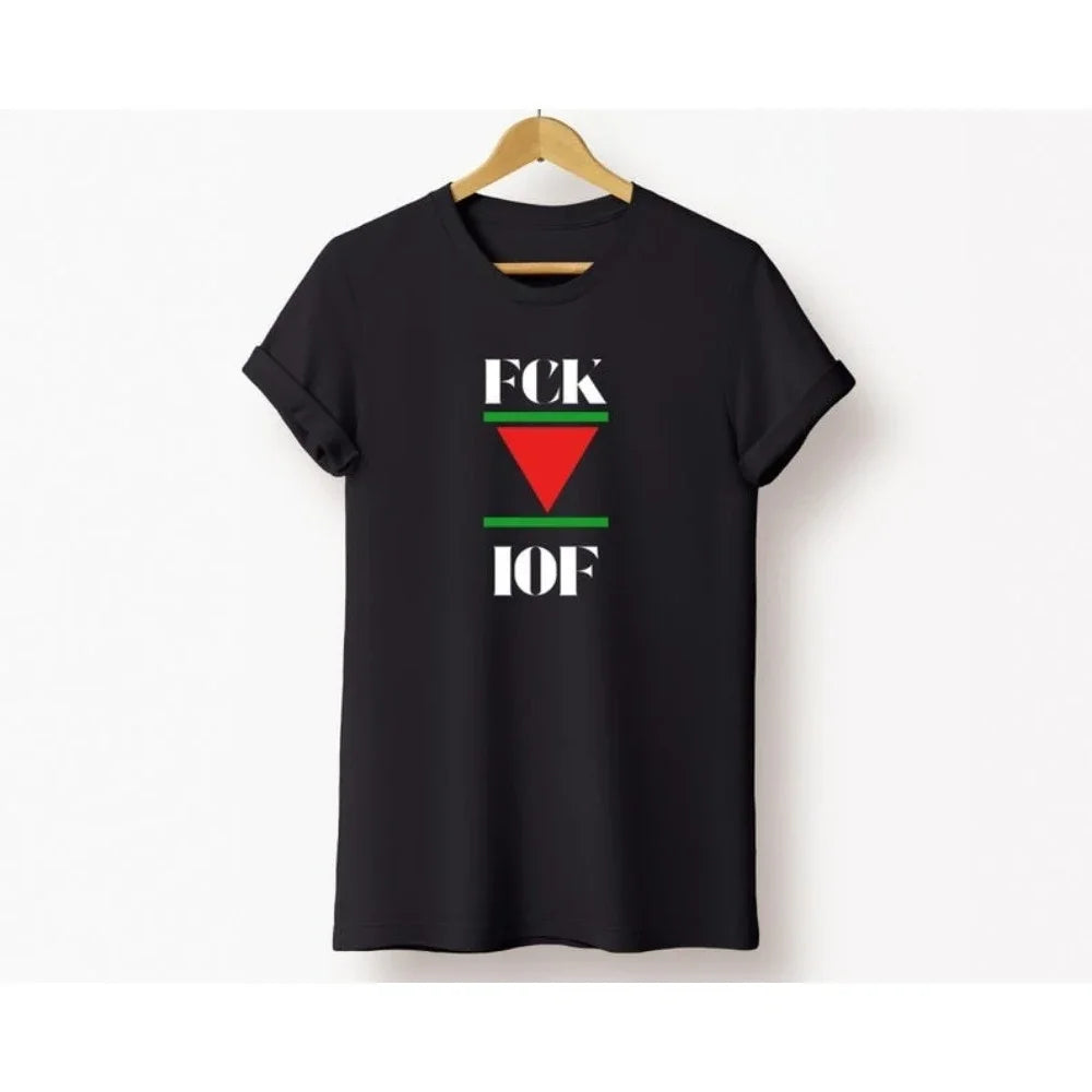 Palestine T Shirt Red Triangle Palestinian Resistance Tee Graphic Political Shirt Clothing Land Back Leftist Activism