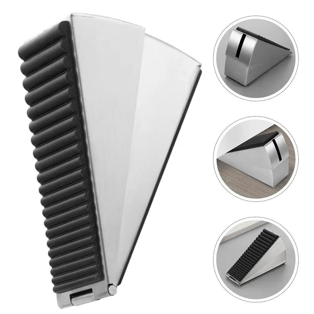 Heavy Duty Wedge Door Stop Anti Wind For Garage Steel Doors Sliding Stoppers Security Keep Open Door Holder Door Blocker Door