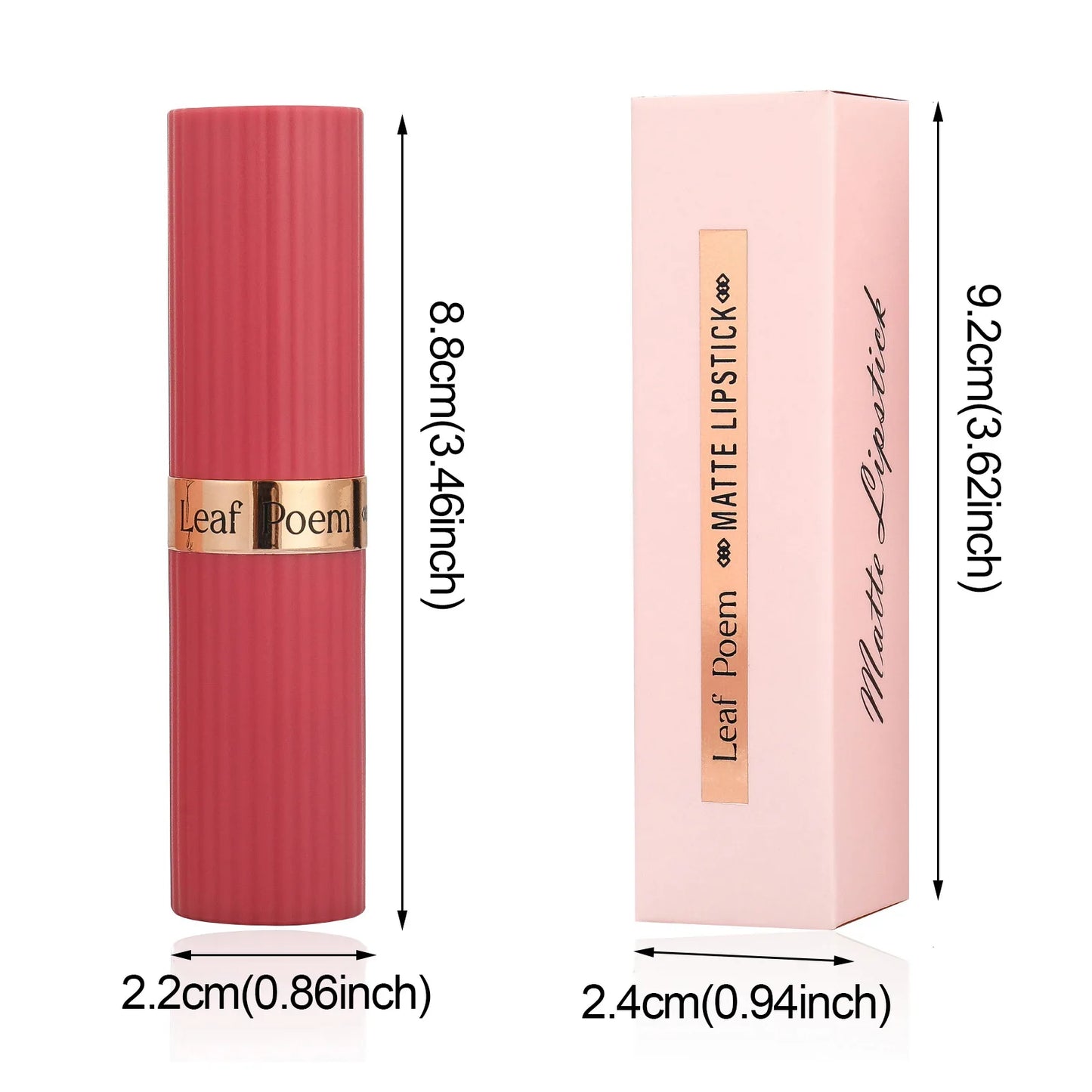 6-Color Matte Lipstick Waterproof Long-lasting Moisturizing Velvet Matte Lipstick High Pigment Lips Cosmetics Pink Lip Stick