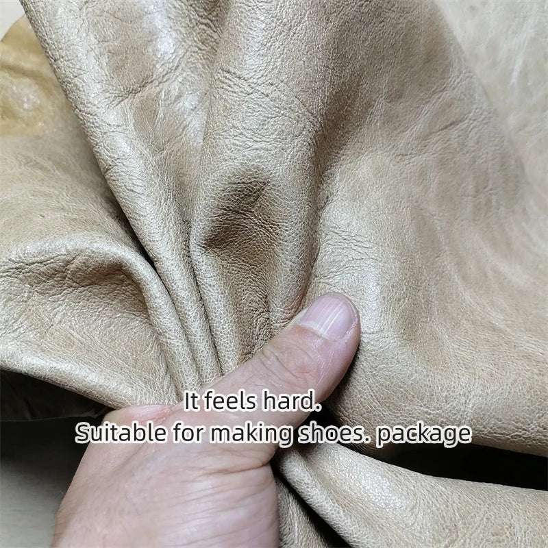 0.7/0.9mm Black Vegetable-Tanned Sheepskin. Top-Grain Leather. Genuine Leather Fabric. DIY Hand For Shoes.Bag. A Whole Sheepskin