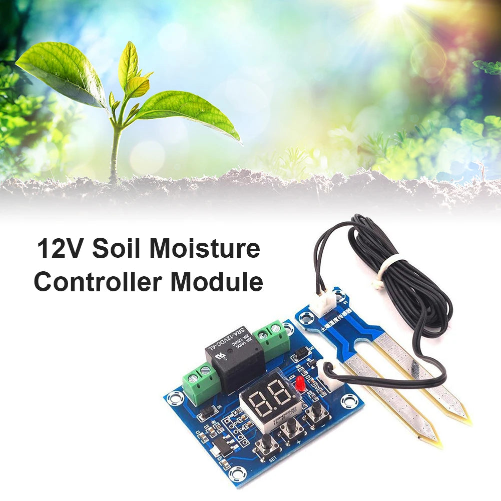 Irrigation System Automatic Detector Soil Humidity Sensor Controller Irrigation System Automatic Watering Module 12V