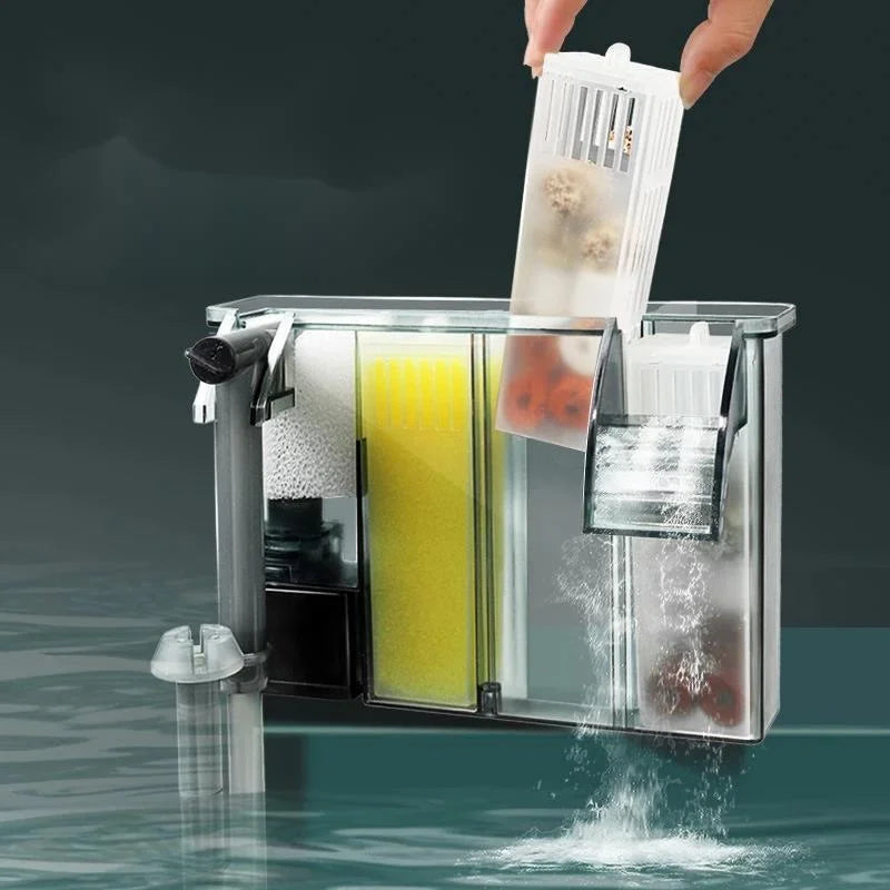 Powerful Aquarium External Filter Wall Mounted Fish Tank Filter Barrel Efficient Water Purification And Circulation System