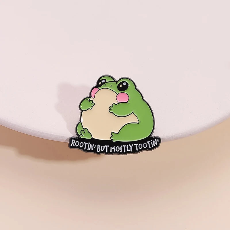 Autism Rizz 'em with The Tism Enamel Pin Cartoon Frog ADHD Awareness Mental Health Brooches Lapel Badge Jewelry Gift For Friends