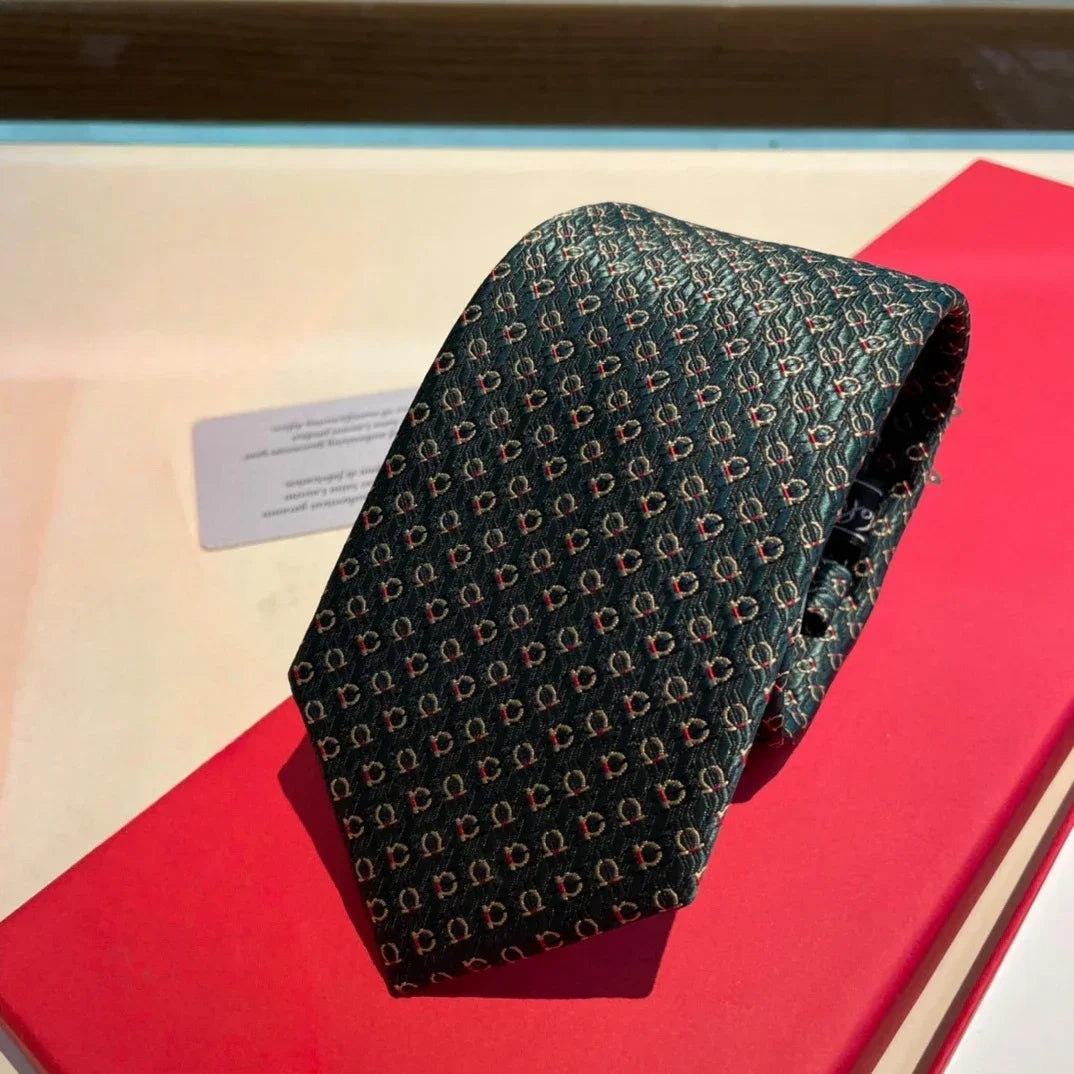 Luxury Brand Handmade Men's Neck Ties 100% Silk Ties Twill F Style High-End Business Formal Bows Ties Holiday Christmas Gifts