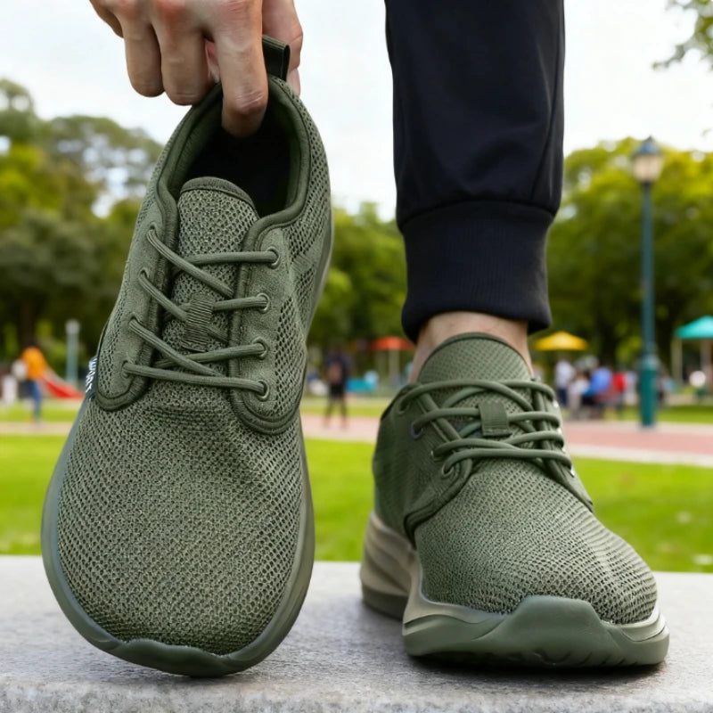 Wide Toe Barefoot Shoes for Men Breathable Non-slip Minimalist Walking Shoes 2025 Fashion Unisex Outdoor Platform Sneakers Women