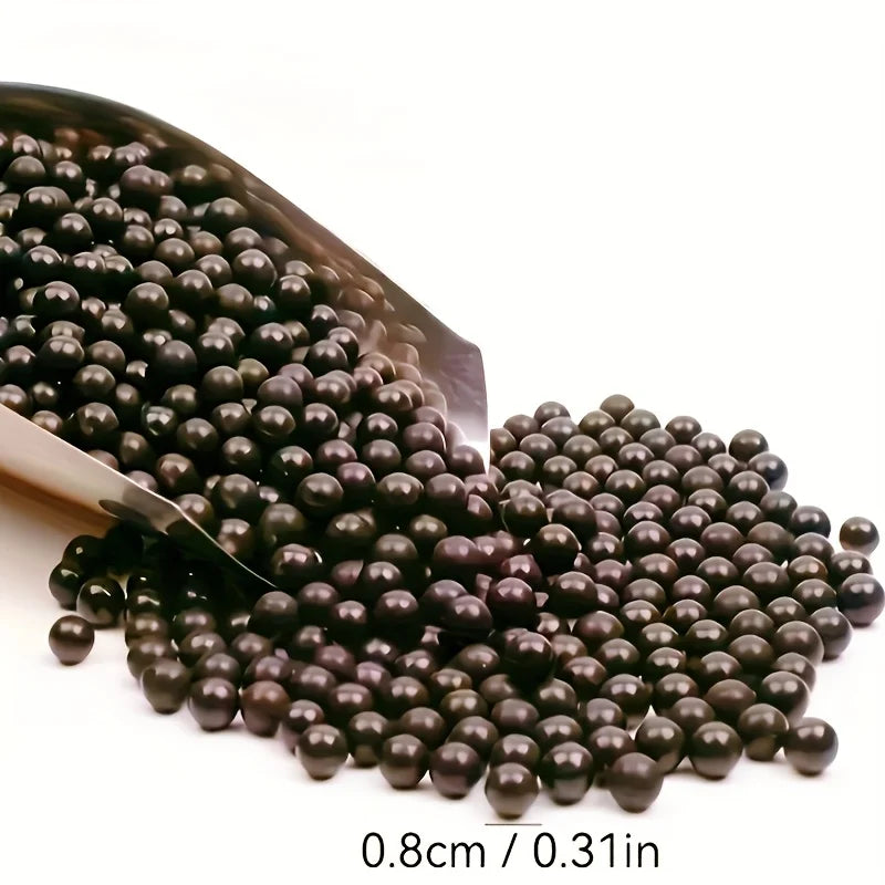 500Pcs Slingshot Mud Balls, 8mm Mud Balls, Suitable for New Practice, Target Court Practice, Outdoor Sports Entertainment, Weighty Mud Balls with No Offset, Smooth Surface, Smooth Grip, Perfect for Slingshot Practice Shooting