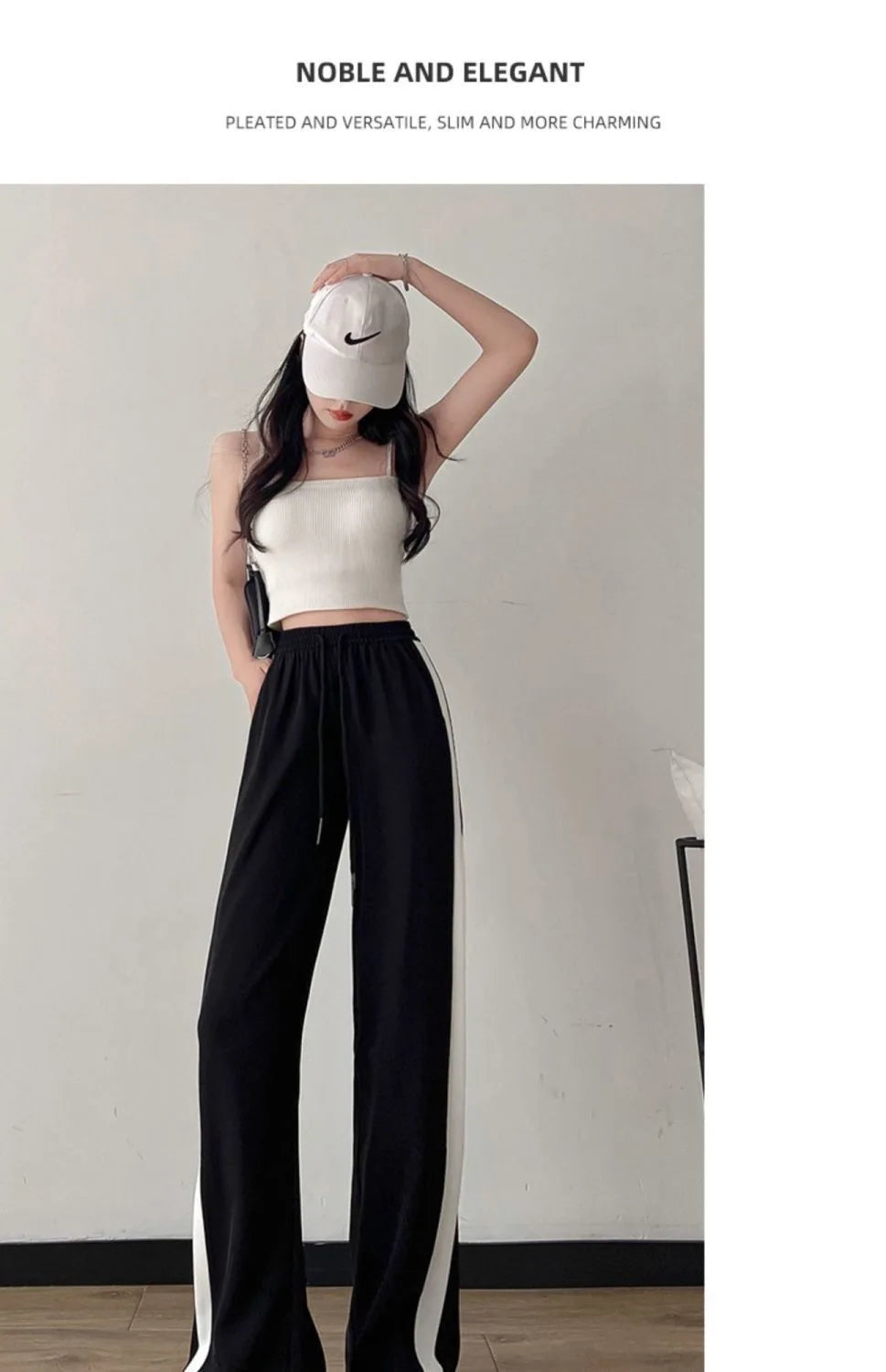 Slimming Straight Leg Pants for Women Spring Summer New Sle plus Size Casual Wide Leg Trousers Loose Comfortable Student Sp...