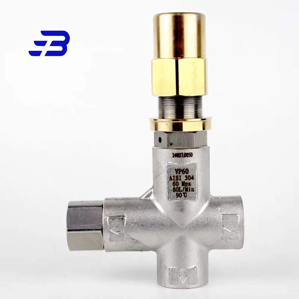500-600bar Pressure Washer Adjustable High Pressure Washer Parts Regulator Bypass Pressure Washer Unloader Valve VHP60