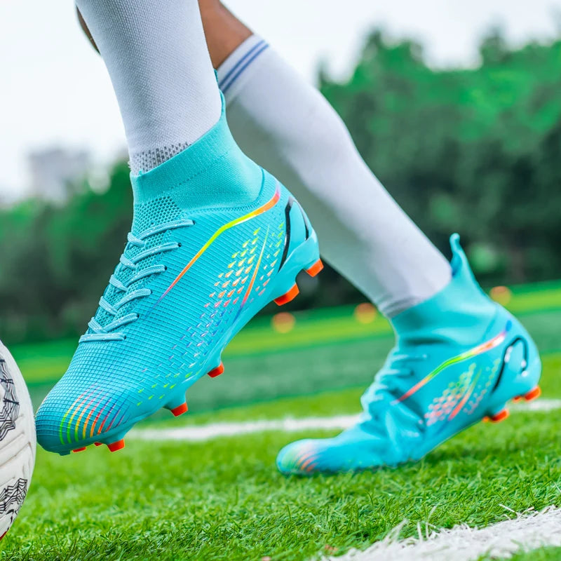 Football Shoes Men X2308 White TF/FG Original Professional Youth Anti-slip Indoor Fast Soccer Outdoor Training Football Sneaker