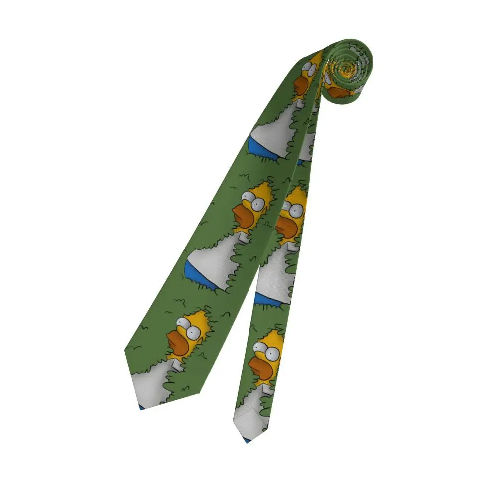 Personalized The S-Simpsones Homer Neck Ties Men Formal Silk Wedding Neckties