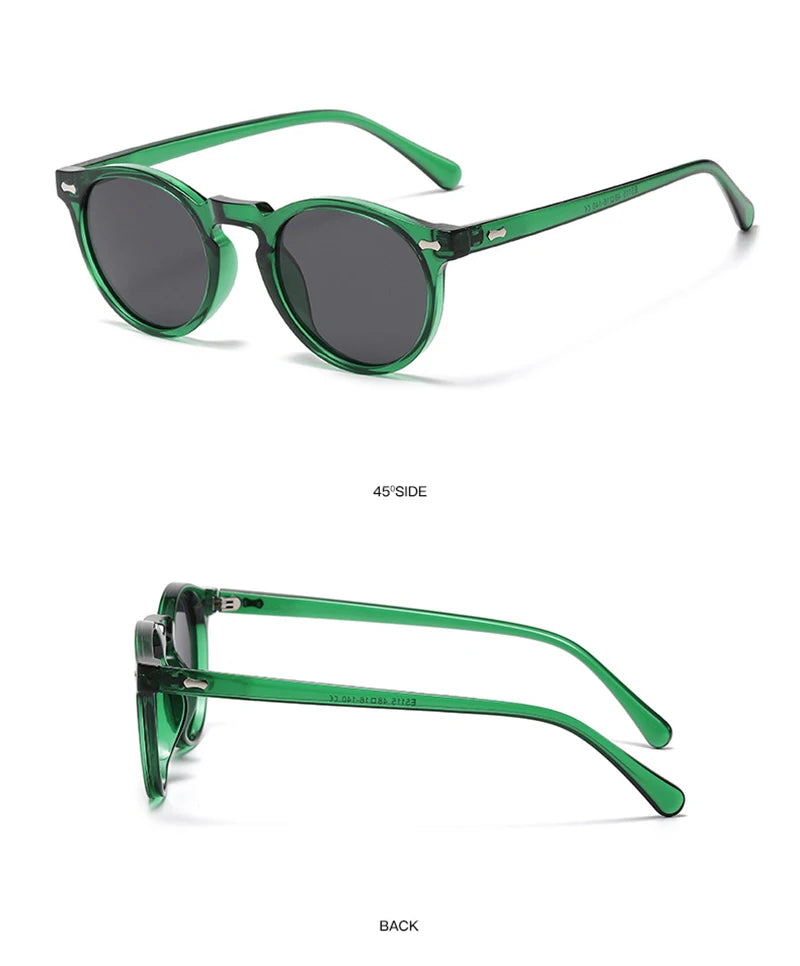 New Retro Polarized Sunglasses Men Women Fashion Small Round Sun Glasses For Male Female Literary Vintage Shades Driving Eyewear