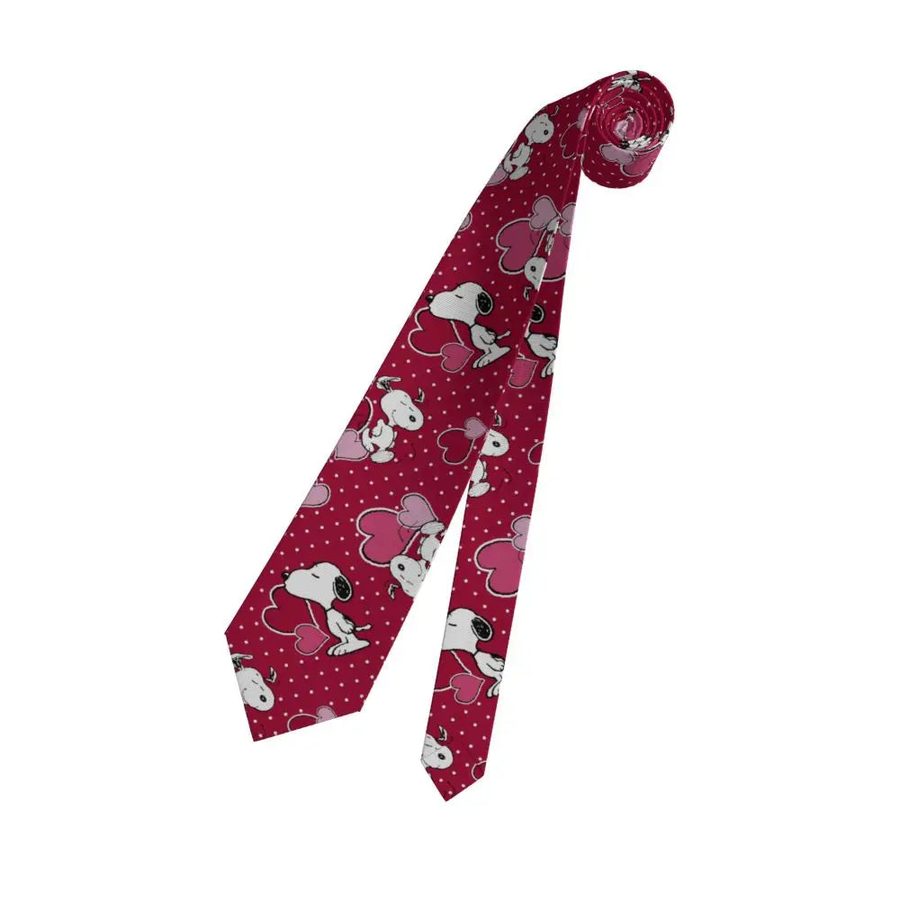 Snoopys & Woodstock Smile Giggle Laugh Neckties Silk 8 cm Neck Tie for Mens Shirt Accessories Cravat Wedding Accessories Office