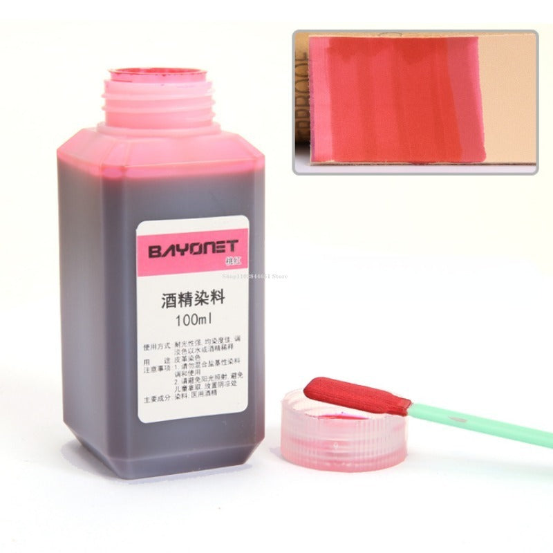 100ml 16 Color Leather Alcohol Dye Can Be Diluted Dyeing Paint DIY Leather Products Vegetable Tanning Repair Refurbished Dyeing