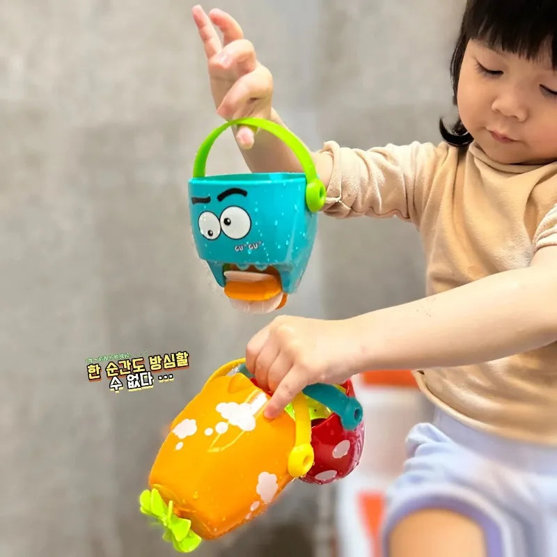 Baby Shower Bath Toys Leaky Bucket Water Cups Sprinkling Play for Toddler Bathtub Beach Mini Bathroom Gifts pool toys baby bath