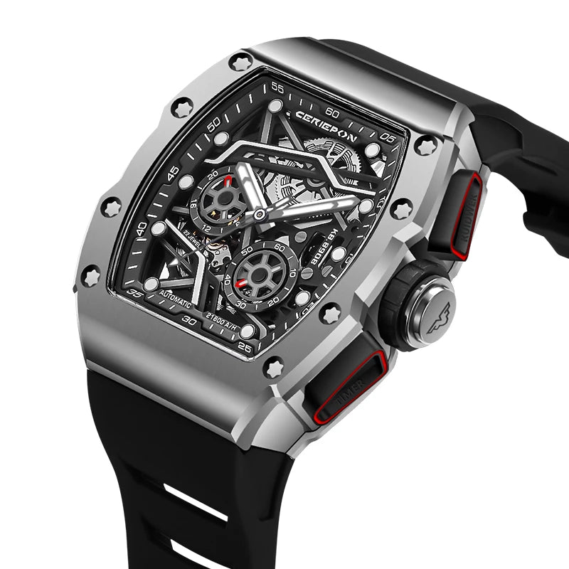 2025 New Mens Automatic Watches for Men Pagani Designs Hollow Out Chronograph Waterproof Men's Mechanical Watch Man Reloj Hombre