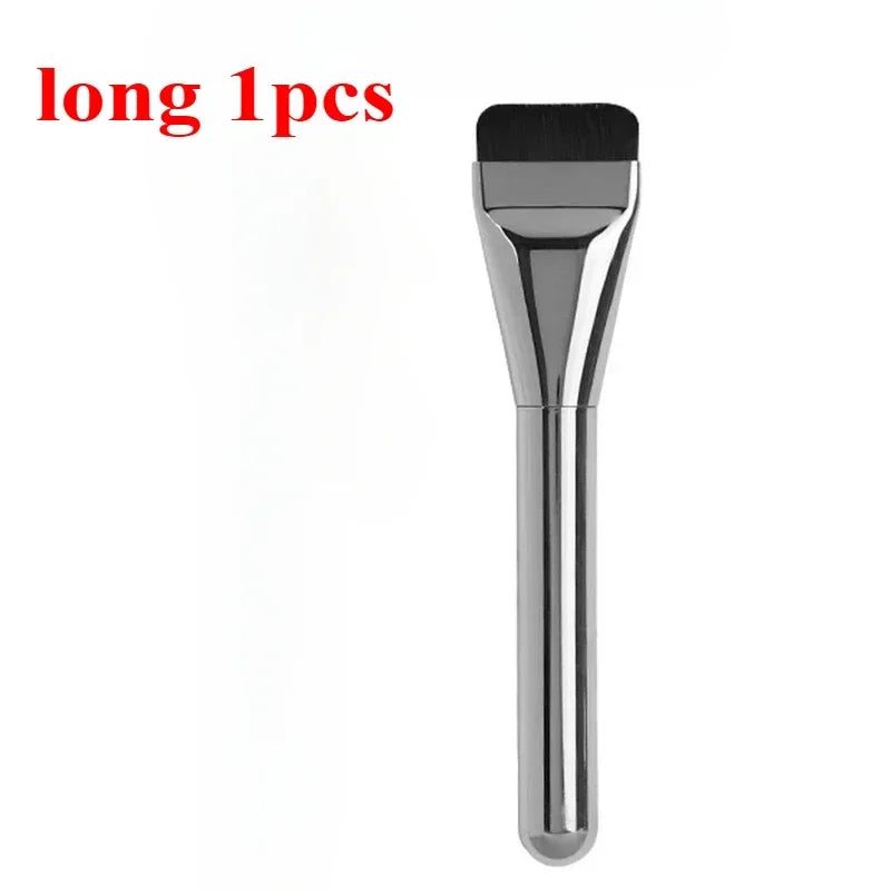 2pcs Ultra Thin Foundation Brush Update Soft Hair Face Flat Contour Brush BB Cream Blender Mixed Foundation Cream Makeup Brush
