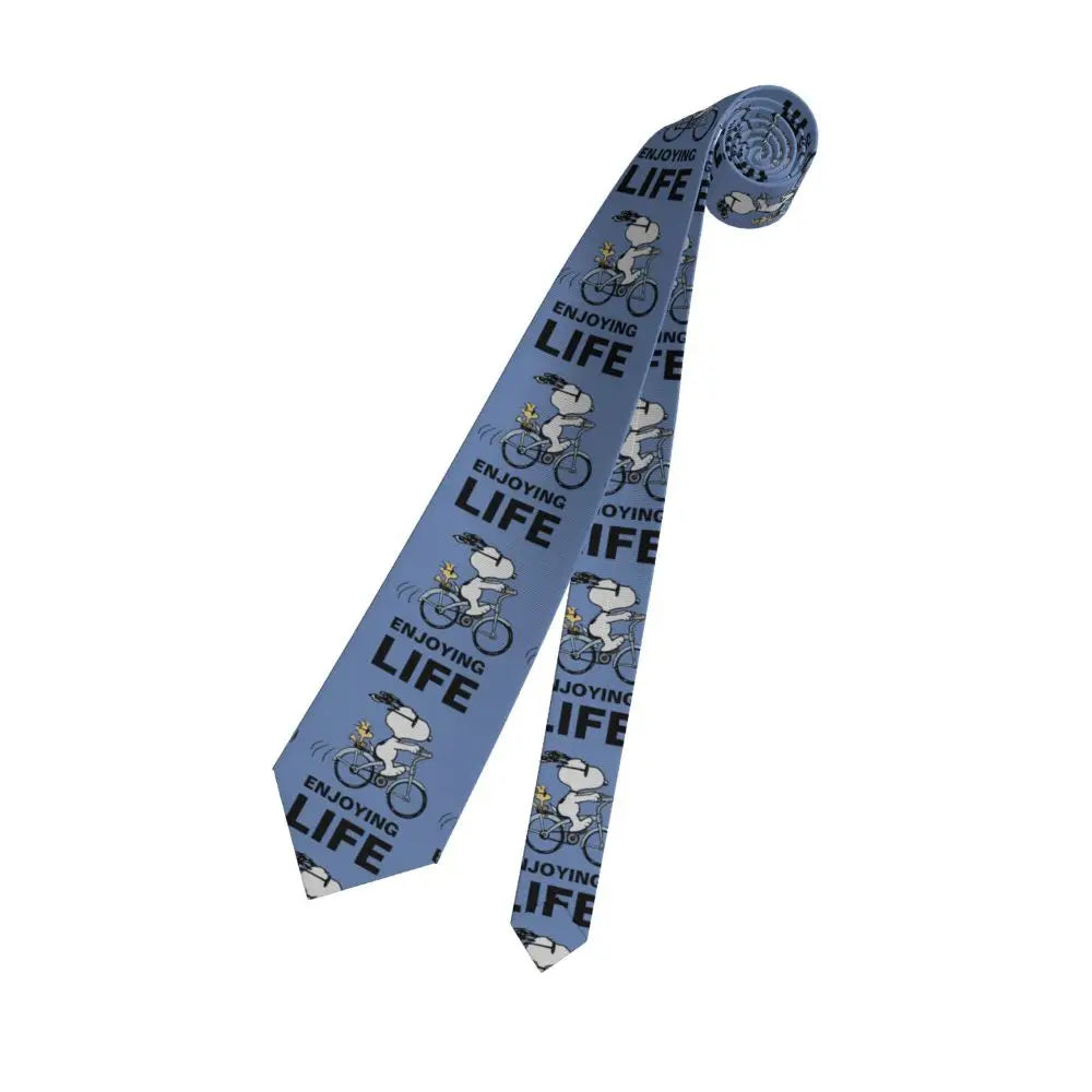 Personalized Fashion S-Snoopys Neckties Men Silk Cartoon Office Neck Tie