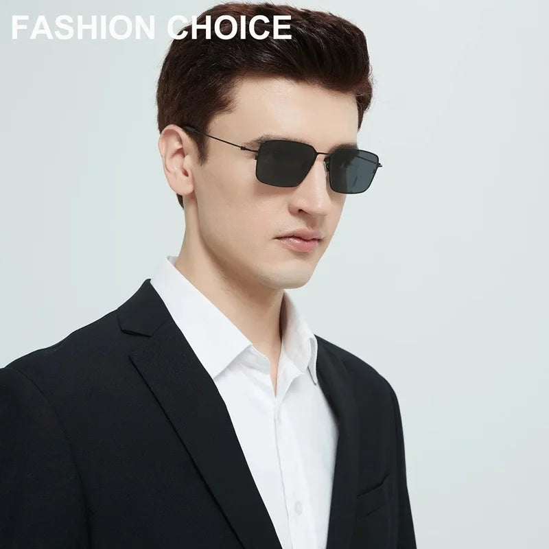 Polarized Sunglasses Square Sun Glasses Handmade Fashion Men Women 12g Ultralight Eyeglasses UV400 Protection Outdoor Spectacle