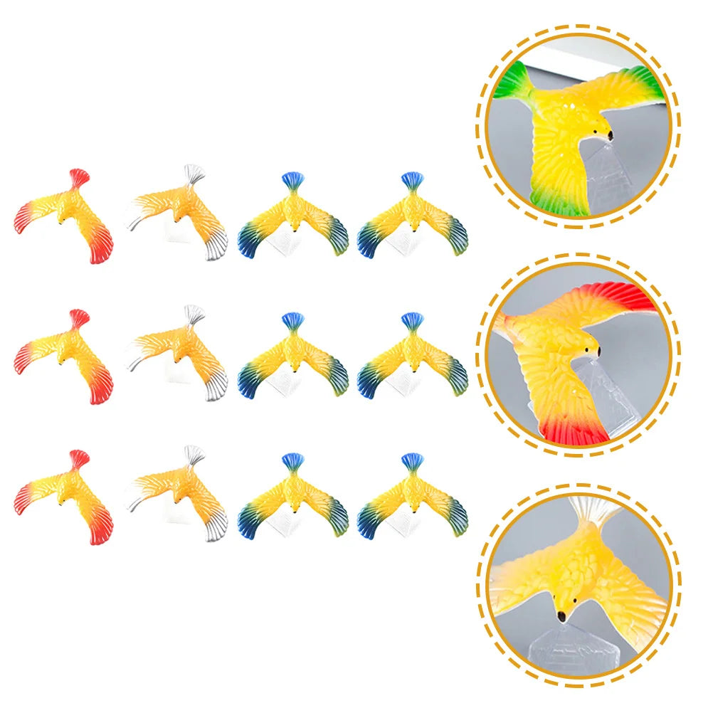 12 Pcs Balance Eagle Toy Balancing Bird Gravity Educational Kids Finger Balance Toys Party Favors School Rewards Birthday Gifts