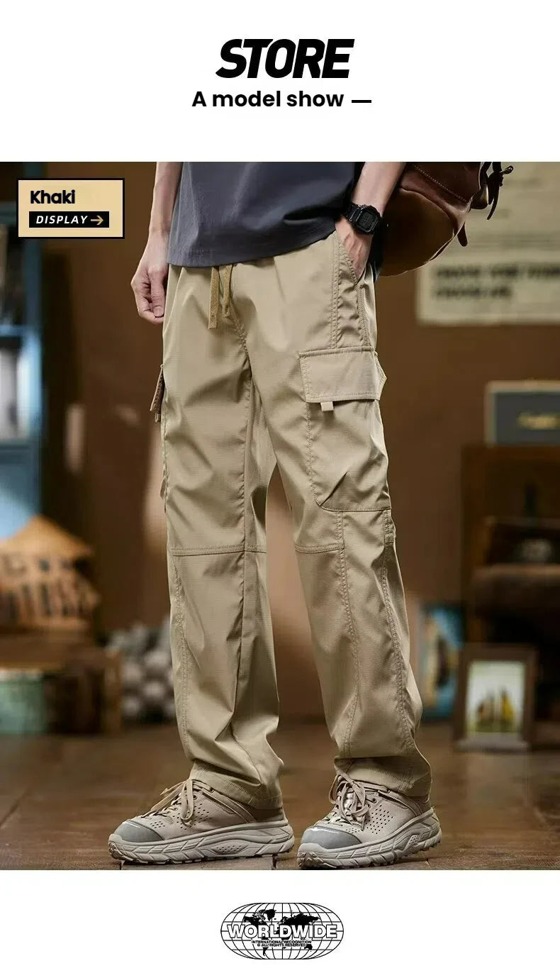 Working pants for men's new loose straight trousers for work wear-resistant and dirty American charge casual pants