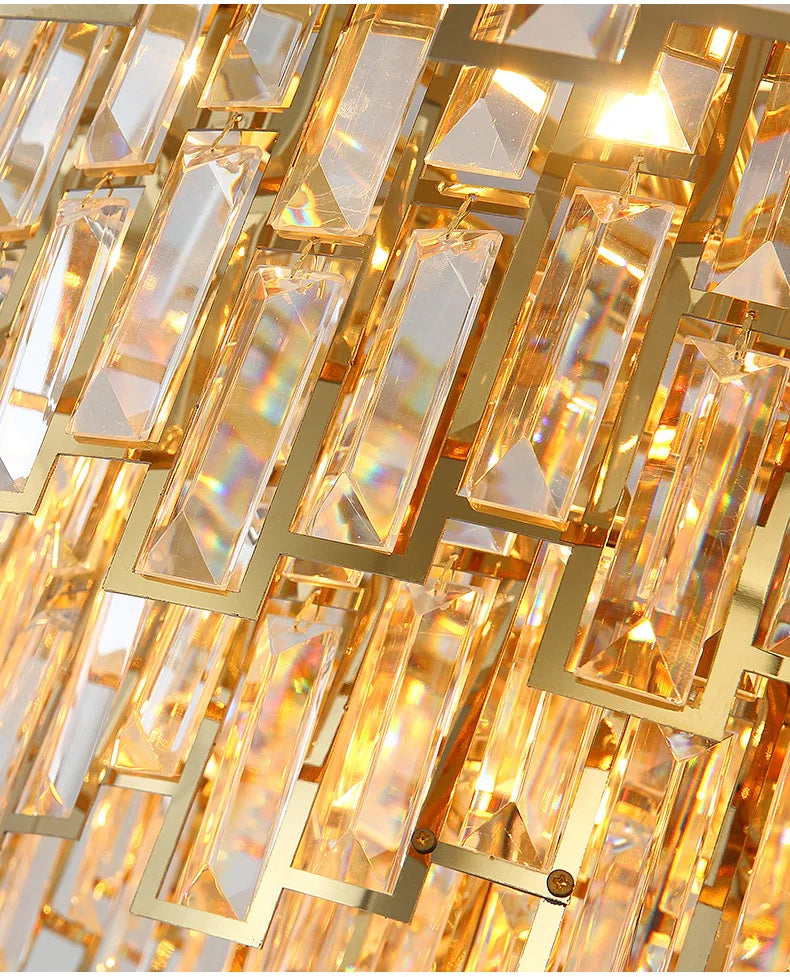 Luxury Crystal Chandelier Ceiling Light Fixture Dining Table Light Led Lighting Lamps Living Rooms Żyrandol Pendant Ceiling Lamp