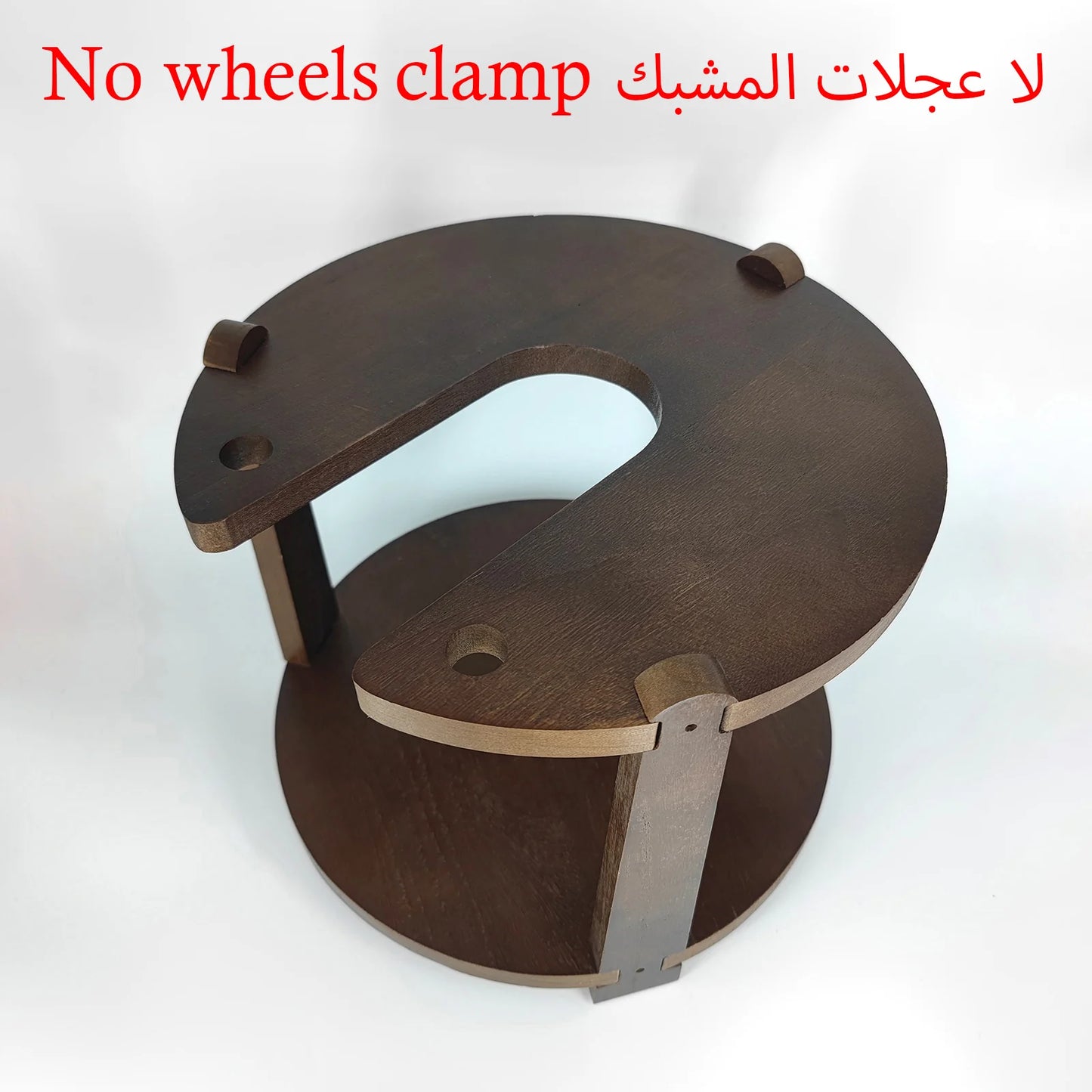Shisha Stand Portable Wooden Hookah Table Holder Station With Wheels Rolling for Vase protection Hose Clamp Nargile Accessories