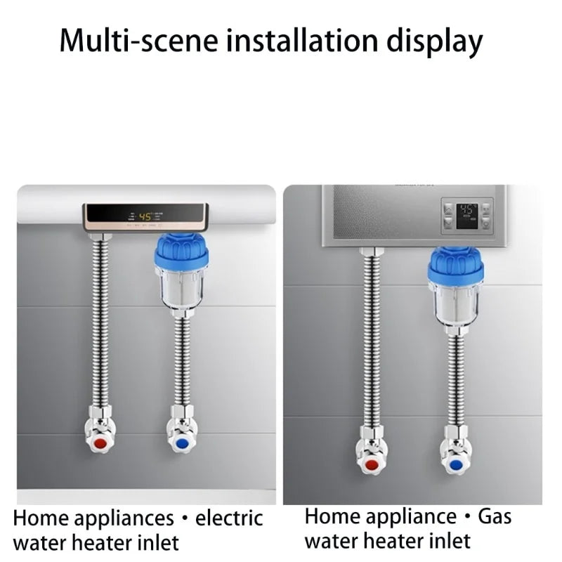 Detachable Pre-filter Household Bath Water Purifier Washing Machine Rain Shower Front Filter Water Heater Filter To Remove Scale