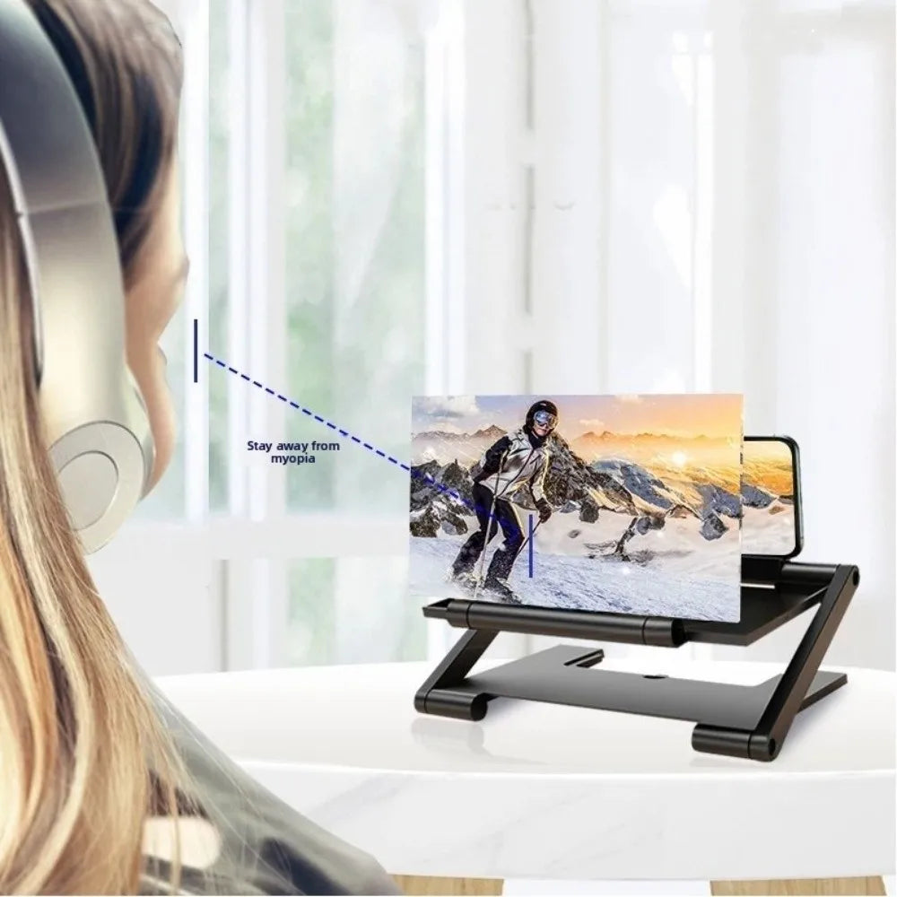 Folding Cell Phone Screen Amplifier HD Enlarged Screen Screen Enlarge Magnifier Multi functional Mobile Phone Magnifying Glass