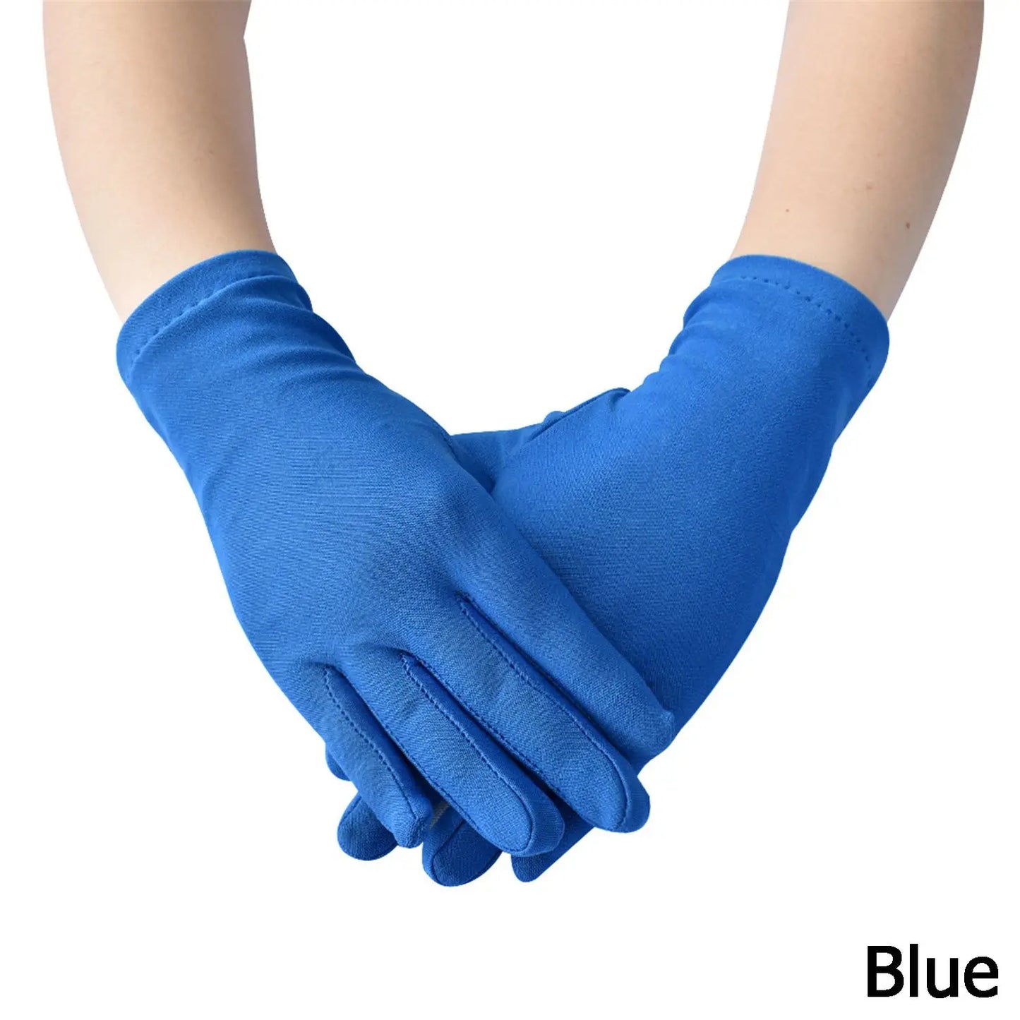 Woman Gloves Work Gloves Milk Silk  Gloves Solid Color Non-Slip Household Gloves Breathable Serving Waiters Mittens