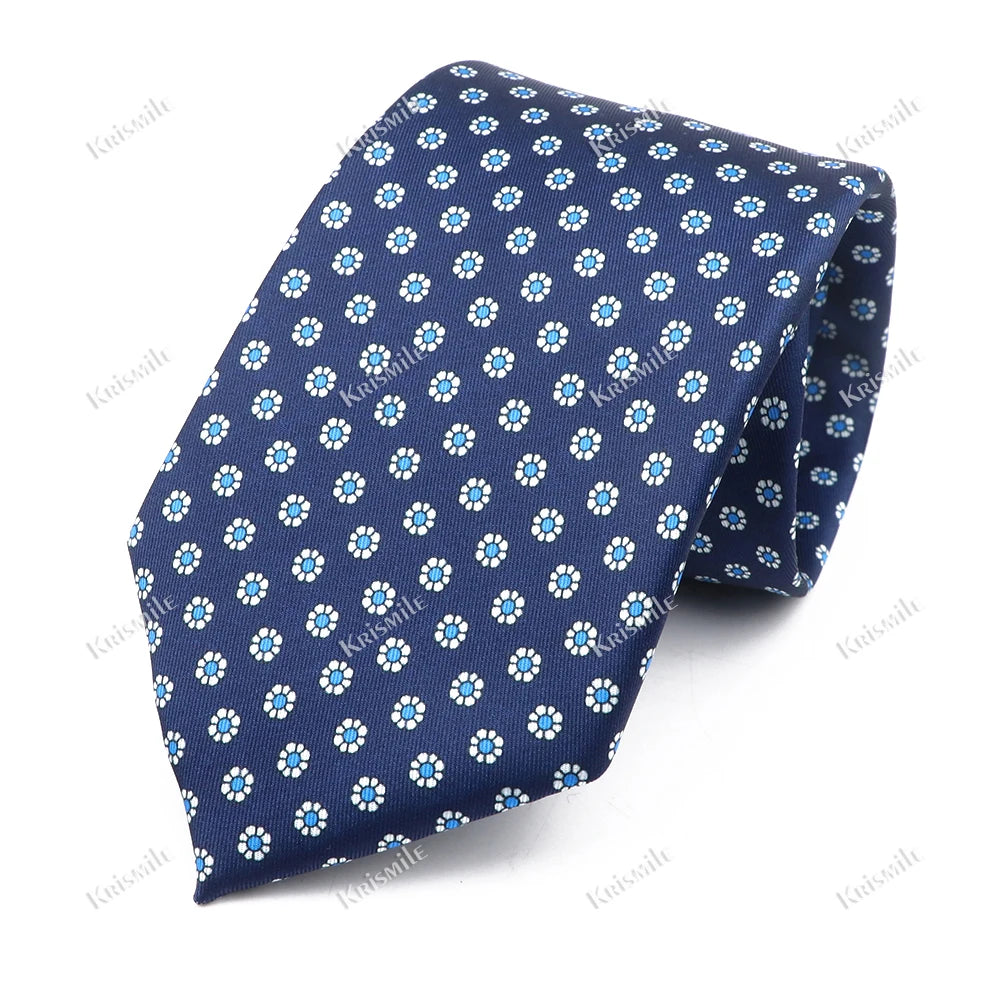 New Design Bohemian Style Necktie For Men Silk Touch Soft Blue Red Yellow Necktie Fit Wedding Party Business Office Accessory