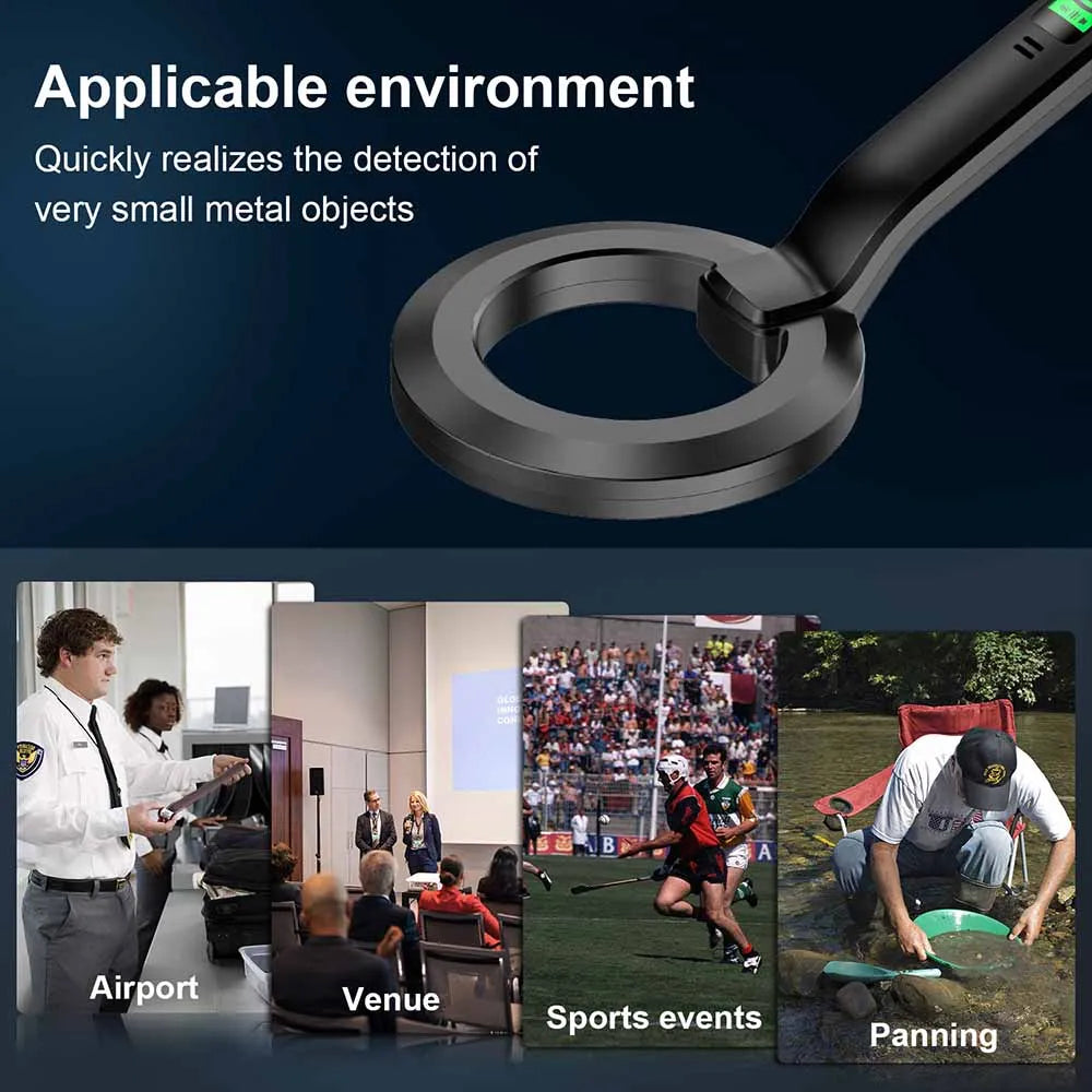 Metal Detector Gold Silver Detector Gold Search Treasure Getector Gold Finder 360 Degree Handheld Alarm Coil Metal Detect Tool