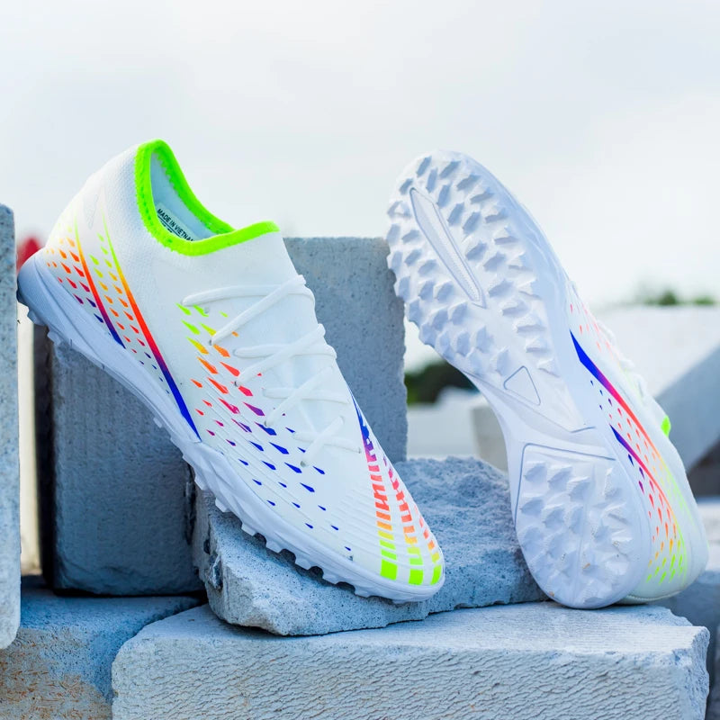 Soccer Shoes Men's Women TF/FG Football Boots Non-Slip Cleats Traning Grass Sneakers Teenagers Outdoor Breathable Sport Footwear