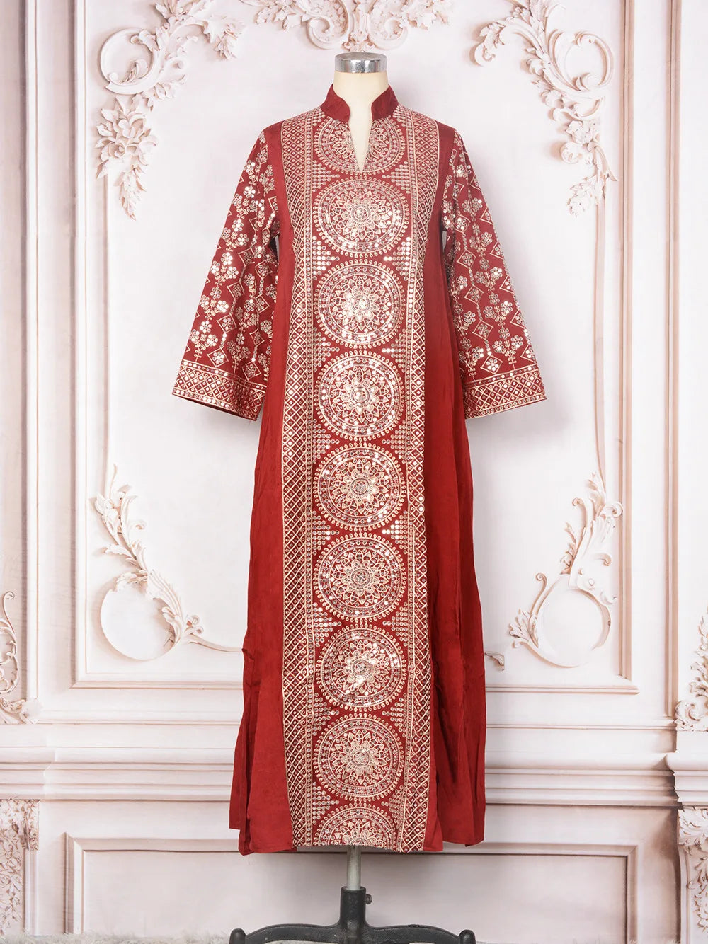 Women Elegant Dresses Eid Muslim Sequins Maxi Dress Jalabiya Morocco Party Robe Evening Dresses Dubai Abaya Kaftan Arab Vestidos