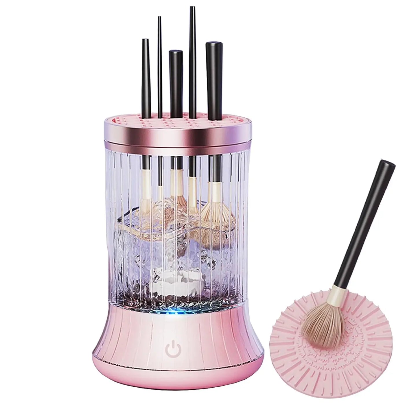 Makeup Brush Cleaner, Rechargeable Cosmetic Brush Cleaner Machine, Makeup Brush Cleaning Tool,Multifunctional Drying Accessories