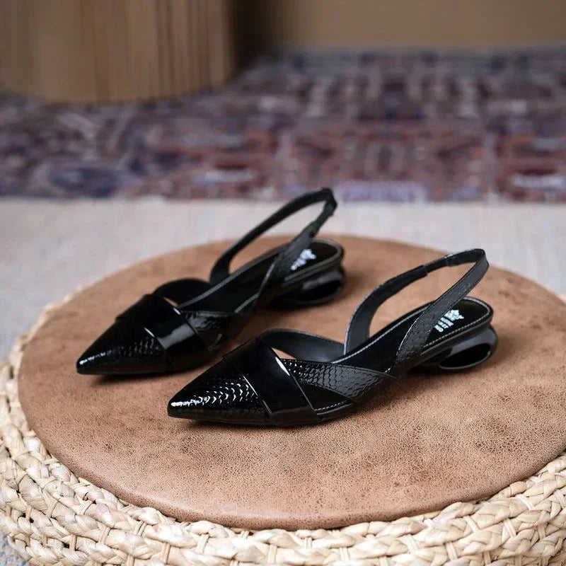 Shoes for Women 2024 Fashion Slip on Women's Pumps Autumn Pointed Toe Shallow Solid Dress Low-heeled Casual Office Ladies Shoes