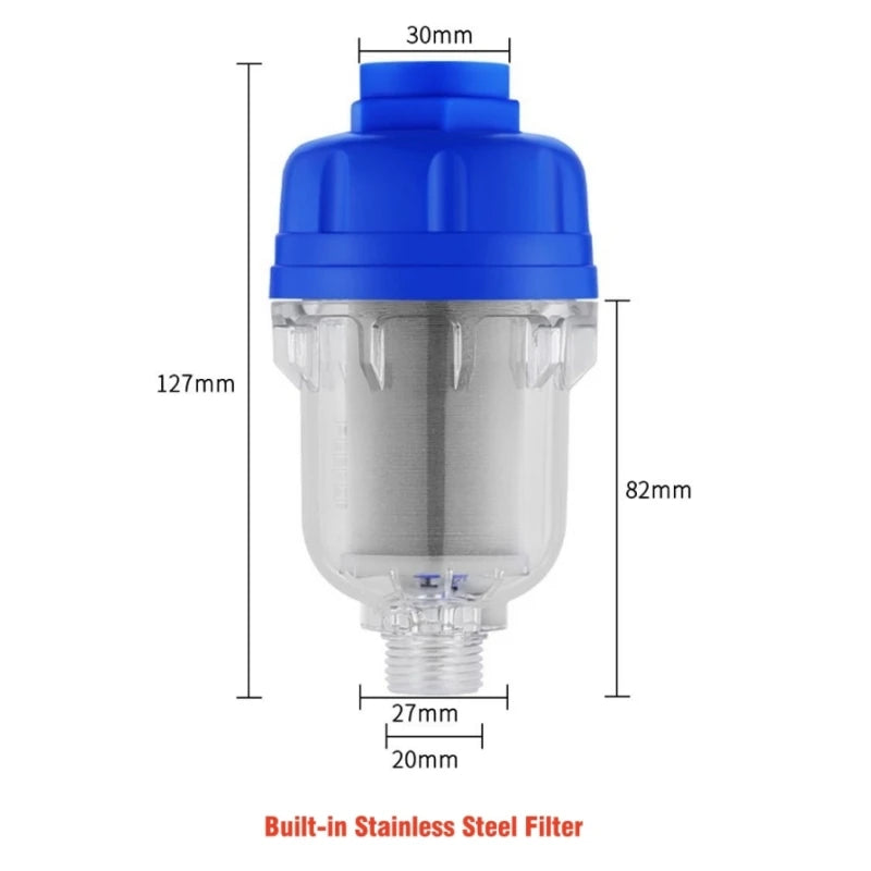 Detachable Pre-filter Household Bath Water Purifier Washing Machine Rain Shower Front Filter Water Heater Filter To Remove Scale