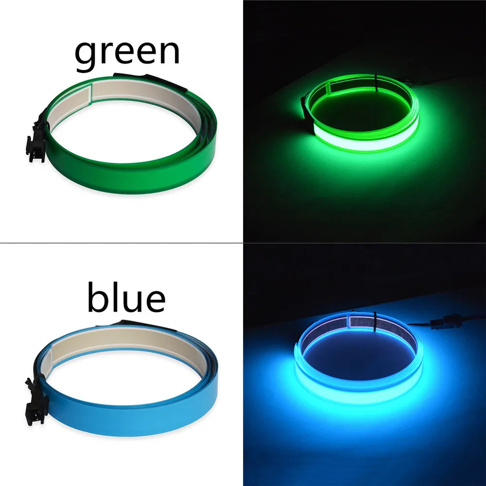 EL strips car LED strip light for DIY AD LOGO flexible neon lights glow rope Party decoration tape lamp USB 12V Backlight Panel