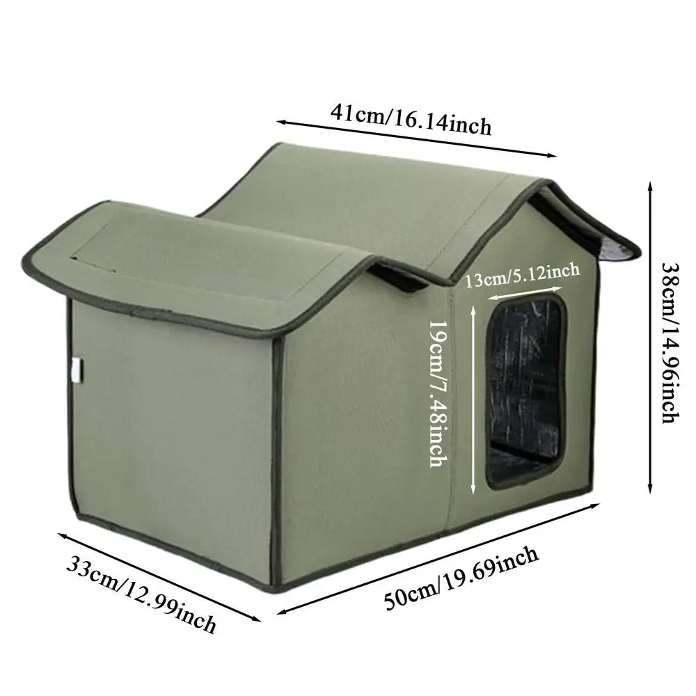Cat House Waterproof Outdoor Winter Warm Pet Cat Cave Sleeping Beds Tent Home Washable For Pet Small Dog Puppy Temporary Shelter