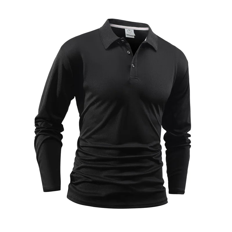 New Men's Loose Comfortable and Fashionable Polo Shirt Versatile in Spring Autumn Trends High-quality and Comfortable Top
