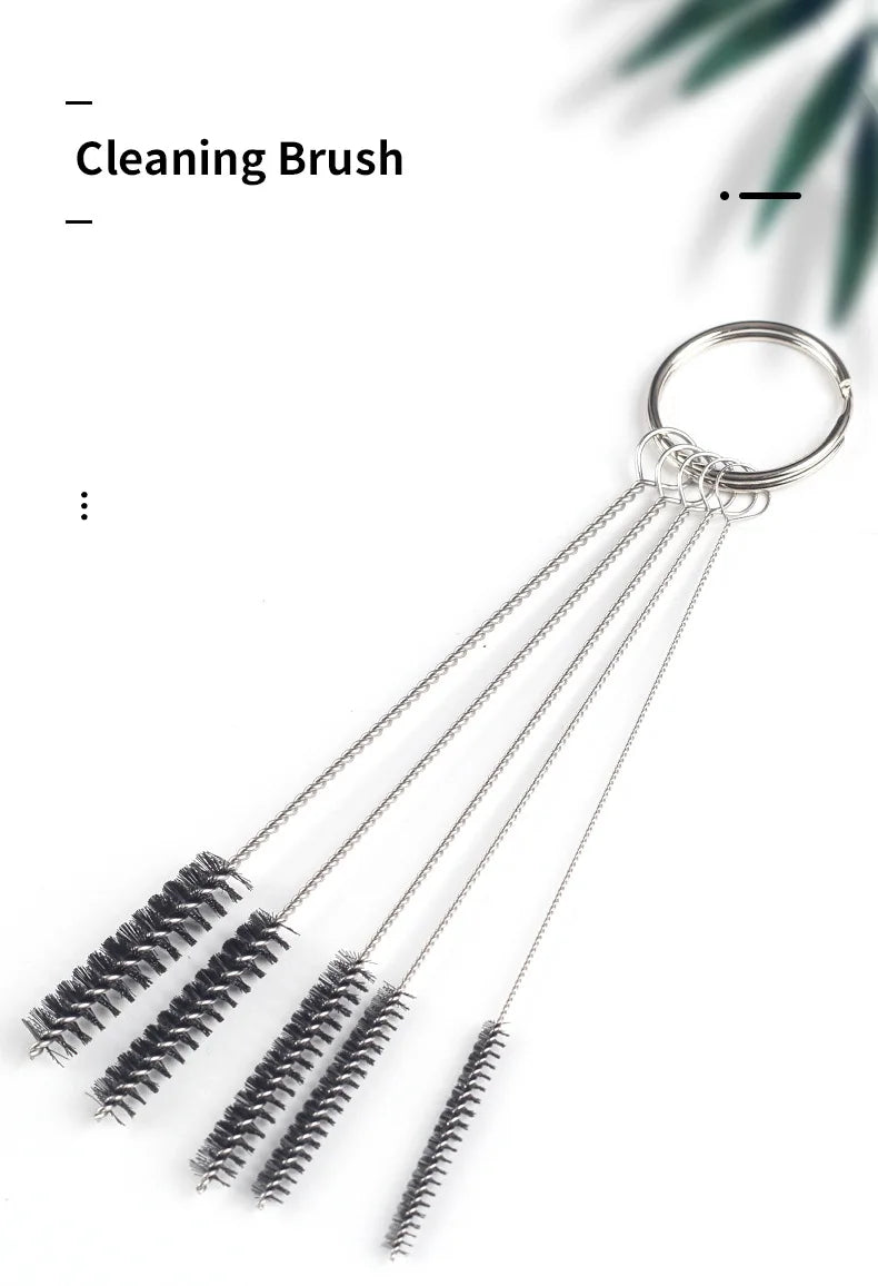 3/4/5/6/7mm lot 110mm muti-function hard hair smoking pipe brush pounchers clearing tool accessories for twisty pipe
