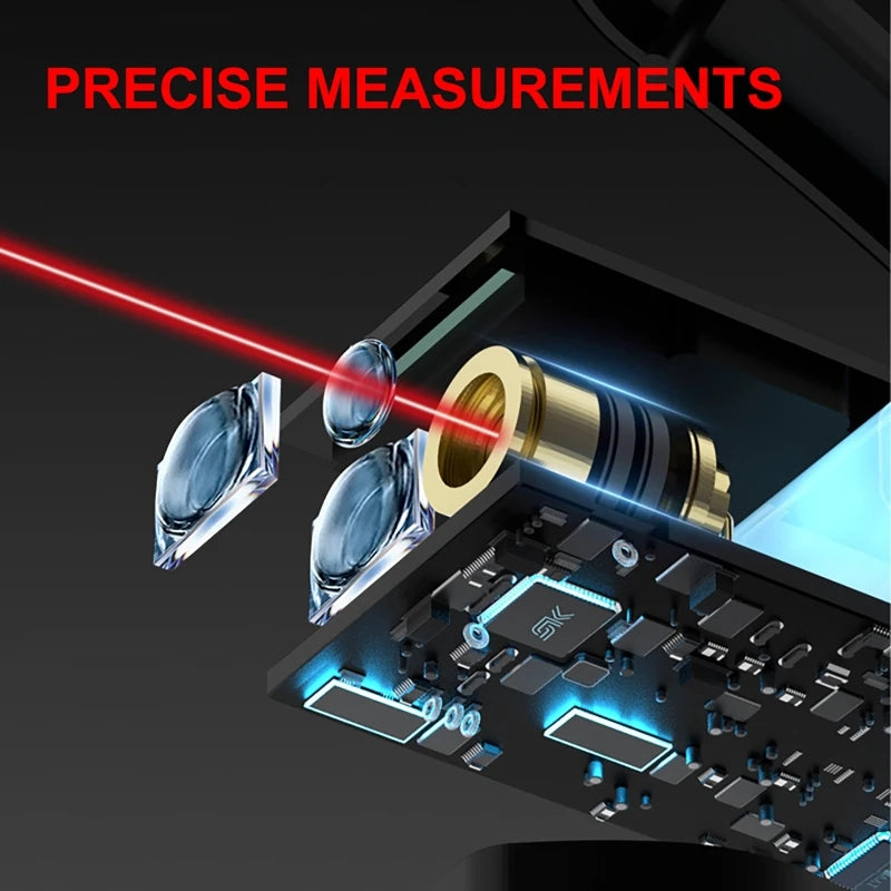 30M Mini Laser Distance Meter Continuous Measurement Electronic Ruler Infrared Measuring Instrument Handheld High-Precision
